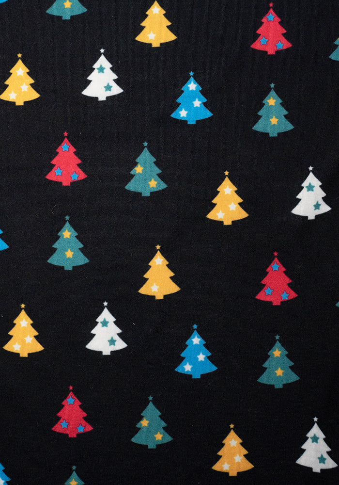 Fern Multi Coloured Christmas Tree Print Jumpsuit