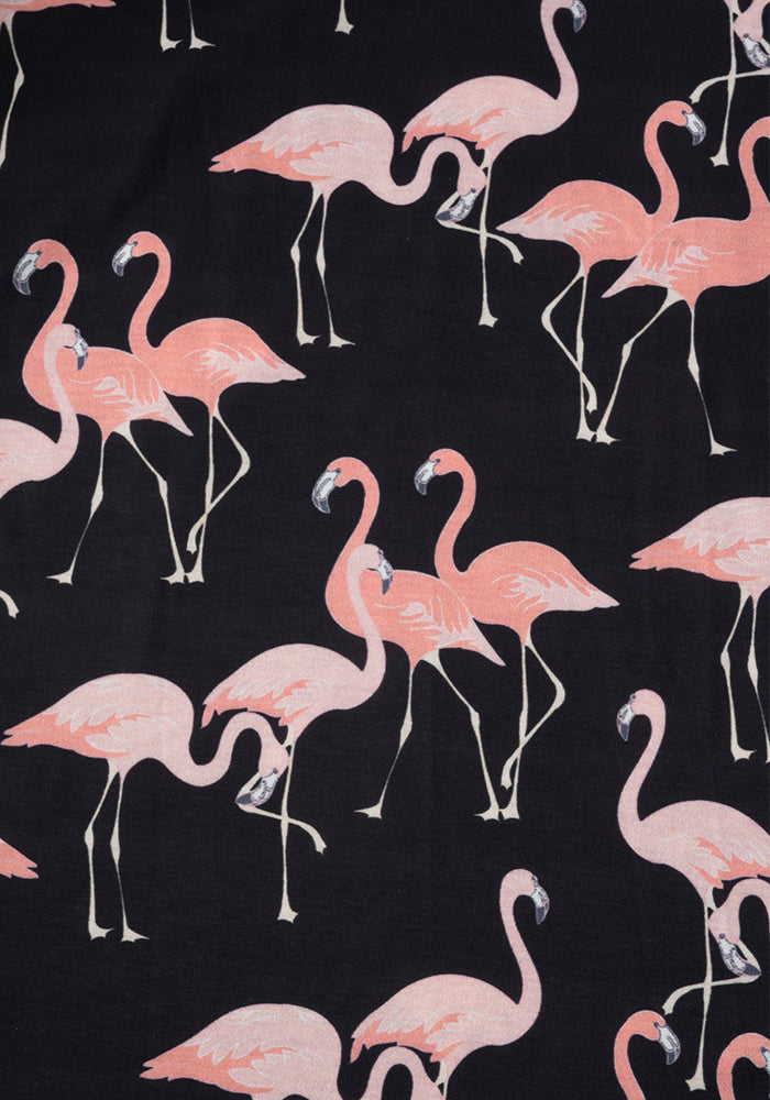 Fernanda Flamingo Print Midi Dress