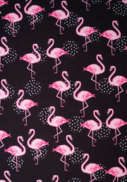 Flamenco Flamingo & Heart Print Dress