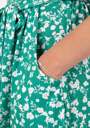 Fliss Green Floral Print Midi Dress