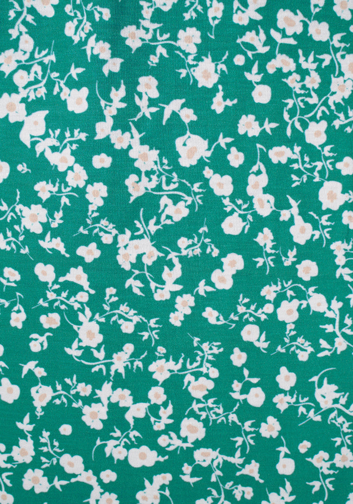 Fliss Green Floral Print Midi Dress