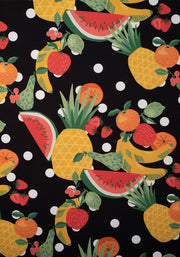 Florrie Tropical Fruit Print Swing Dress