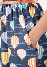 Francesca Hot Air Balloon Print Dress