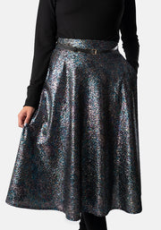 Garland Rainbow Sparkle Midi A-Line Skirt