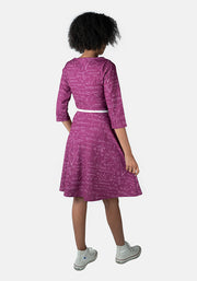 Jemma Purple Equations Print Dress
