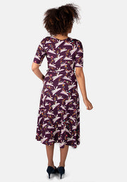 George Story Books Print Midi Dress