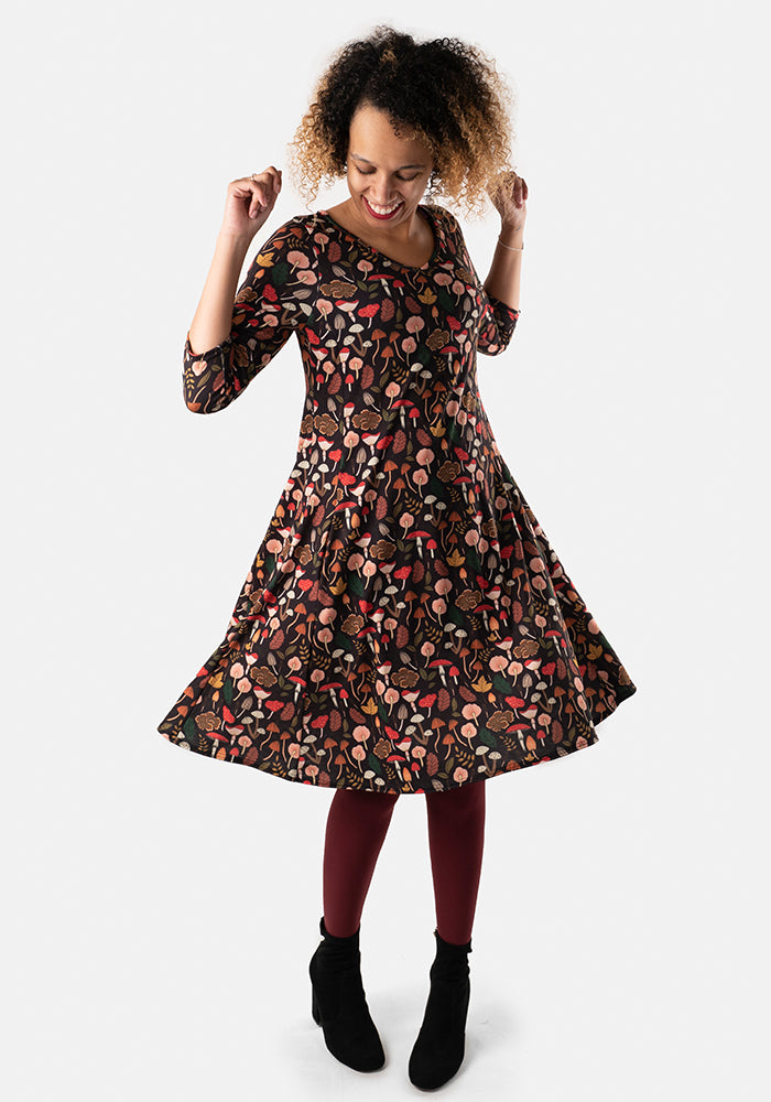 Gigi Mushroom & Toadstool Print Dress