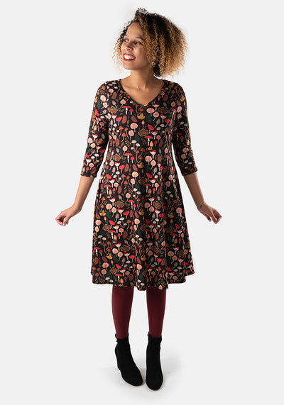 Gigi Mushroom & Toadstool Print Dress