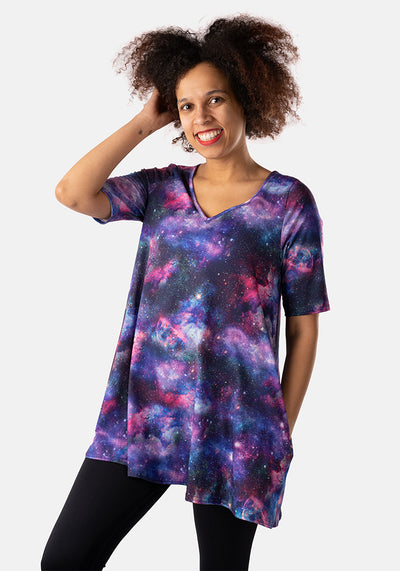 Gillian Galaxy Print Tunic