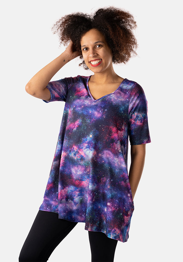 Gillian Galaxy Print Tunic