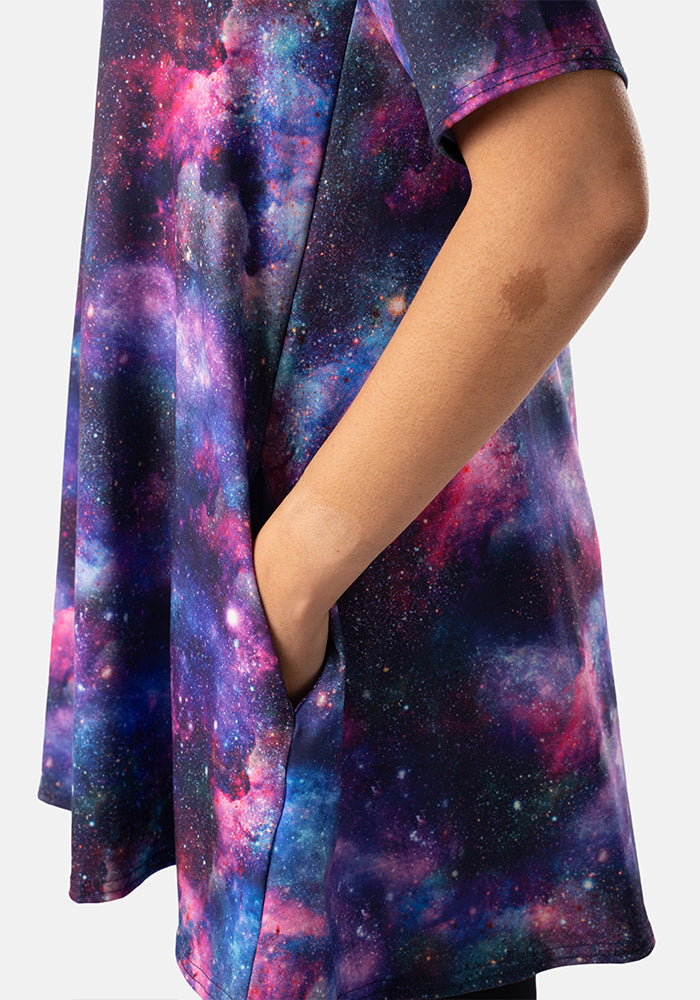 Gillian Galaxy Print Tunic