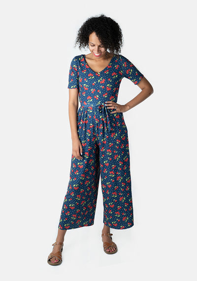 Grace Cherry Culotte Jumpsuit