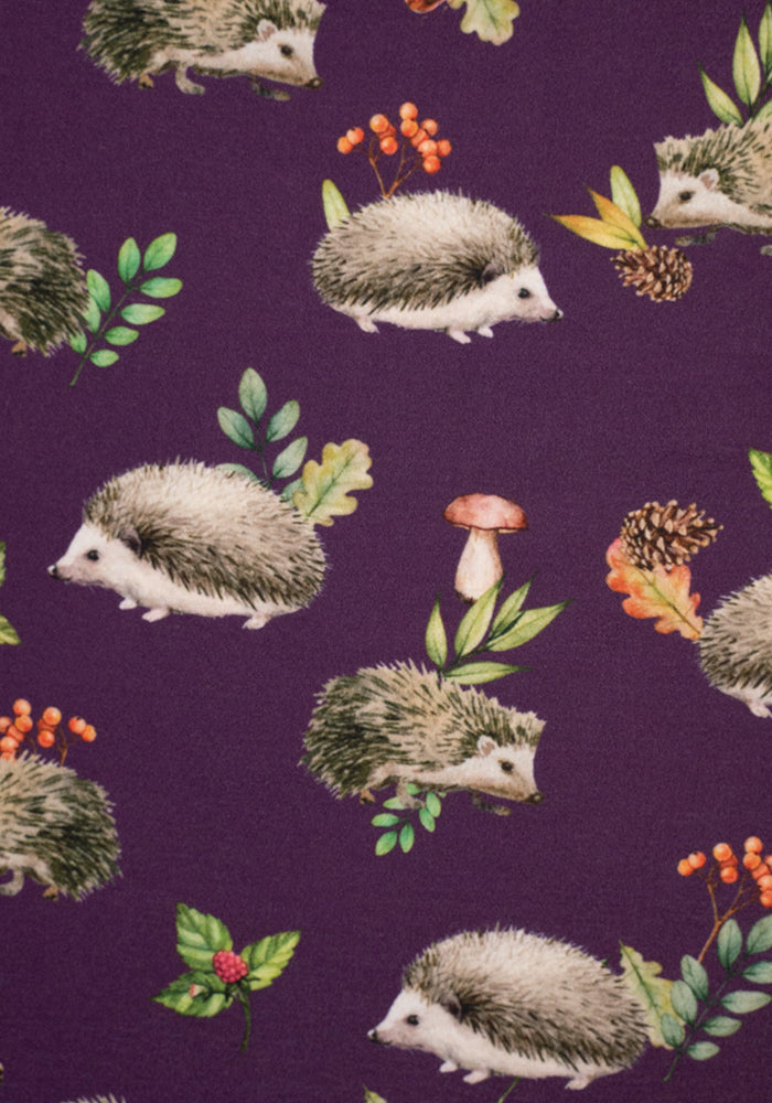 Hadley Purple Hedgehog Print Dress