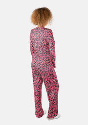 Hana Bright Pink Animal Print Pyjama Set