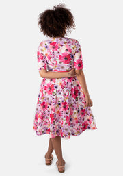 Harmonia Watercolour Floral Swing Dress