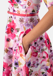 Harmonia Watercolour Floral Swing Dress