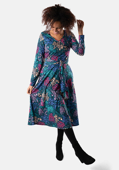 Harper-Rose Multicoloured Animal Print Midi Dress