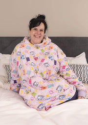 Popsy Pop-On Oversize Slouchy Print Hoodie
