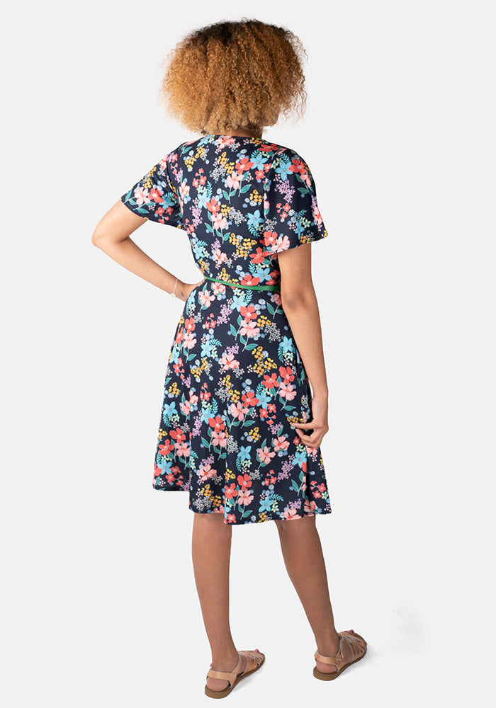 Hyacinth Bright Floral Print Dress
