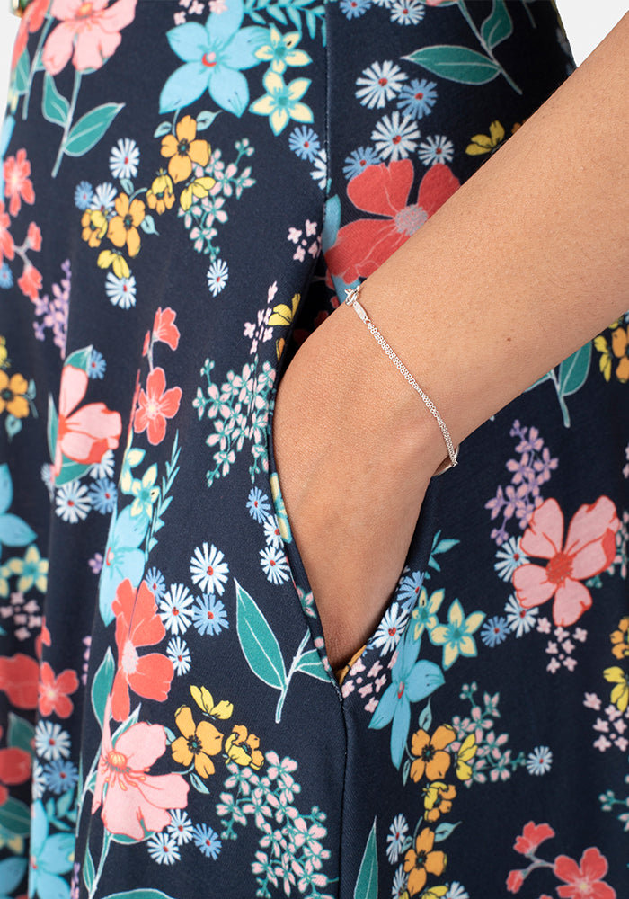 Hyacinth Bright Floral Print Dress