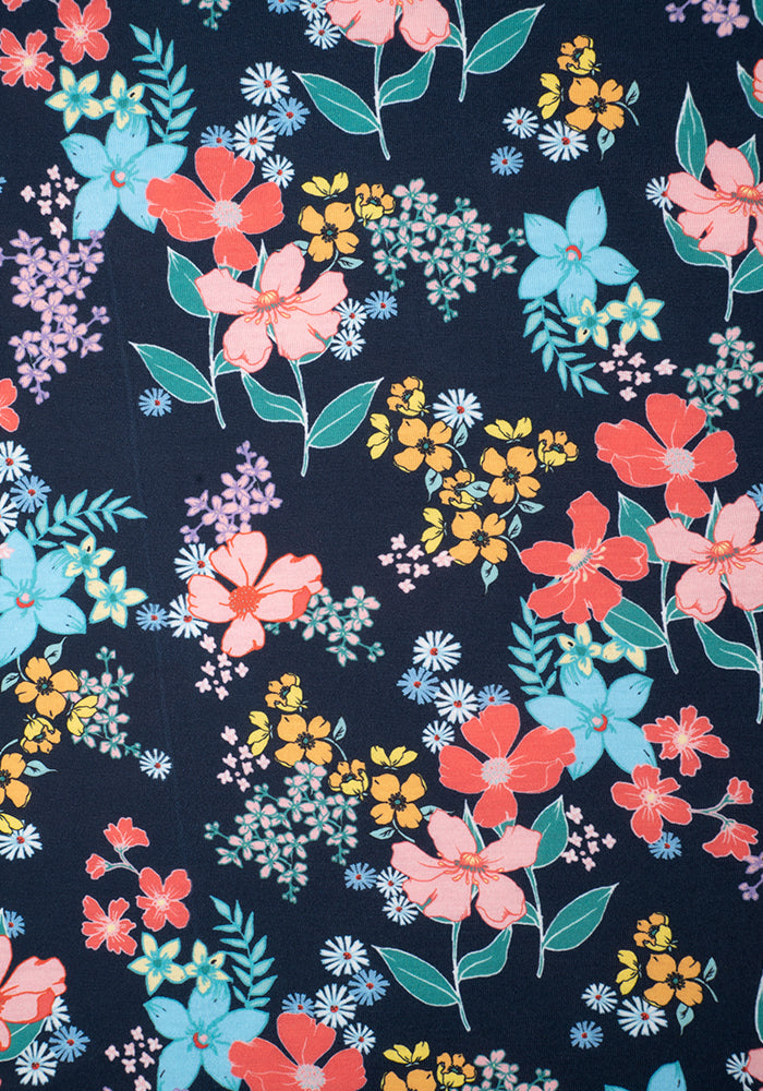 Hyacinth Bright Floral Print Dress