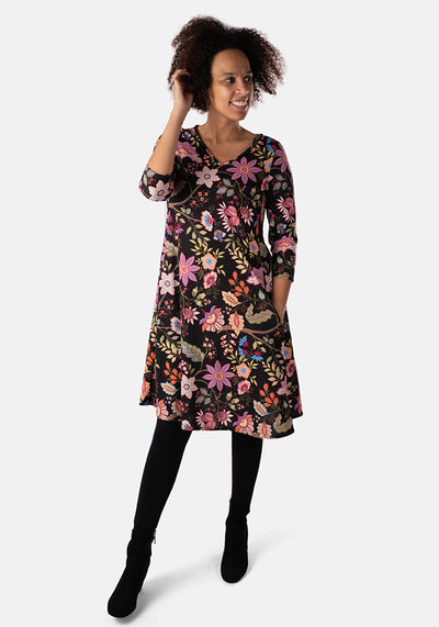 Irina Nordic Paisley Print Dress