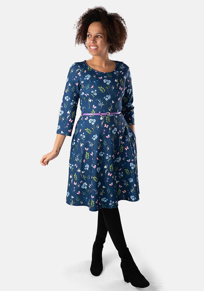 Isadora Forget Me Not & Butterfly Print Dress