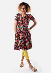 Isha Bright Floral Print Dress