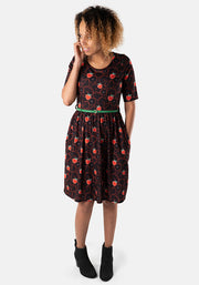 Ivana Apple Print Dress