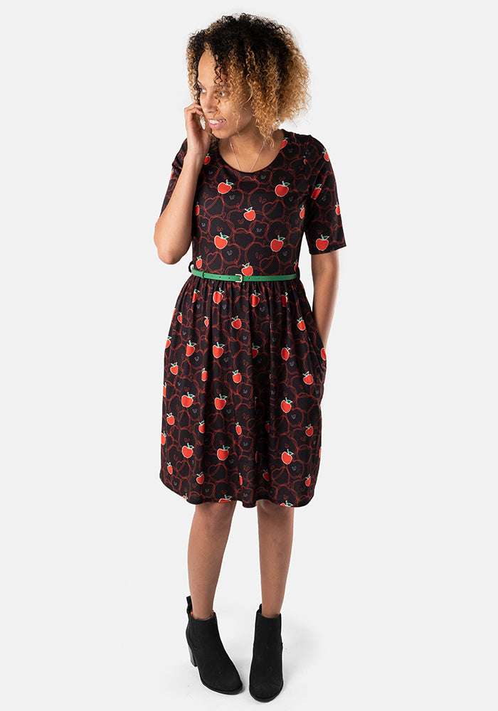 Ivana Apple Print Dress