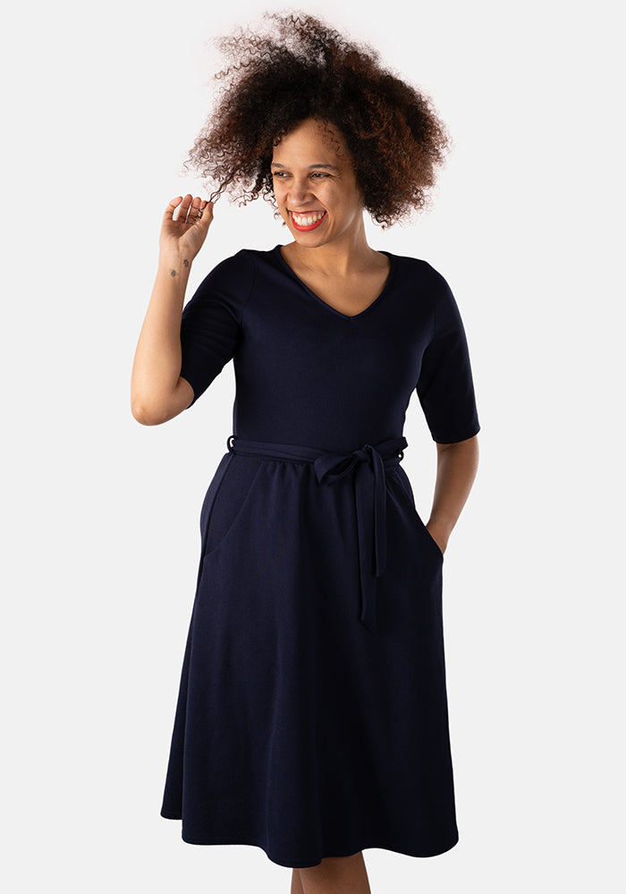 Jacinta Navy Dress