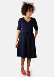 Jacinta Navy Dress