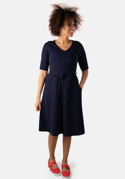 Jacinta Navy Dress