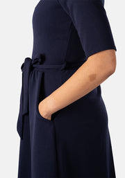 Jacinta Navy Dress
