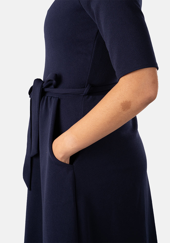 Jacinta Navy Dress