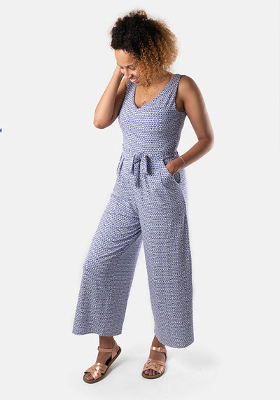 Jannah Mosaic Print Culotte Jumpsuit