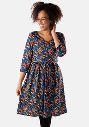 Jasper Red Pandas Print Dress