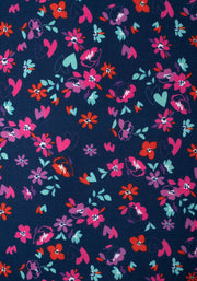 Jeanette Floral Heart Print Dress
