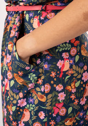 Jiay Spring Bird Print Dress