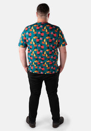 Jinx Pumpkins & Cat Print Unisex Adults T-Shirt