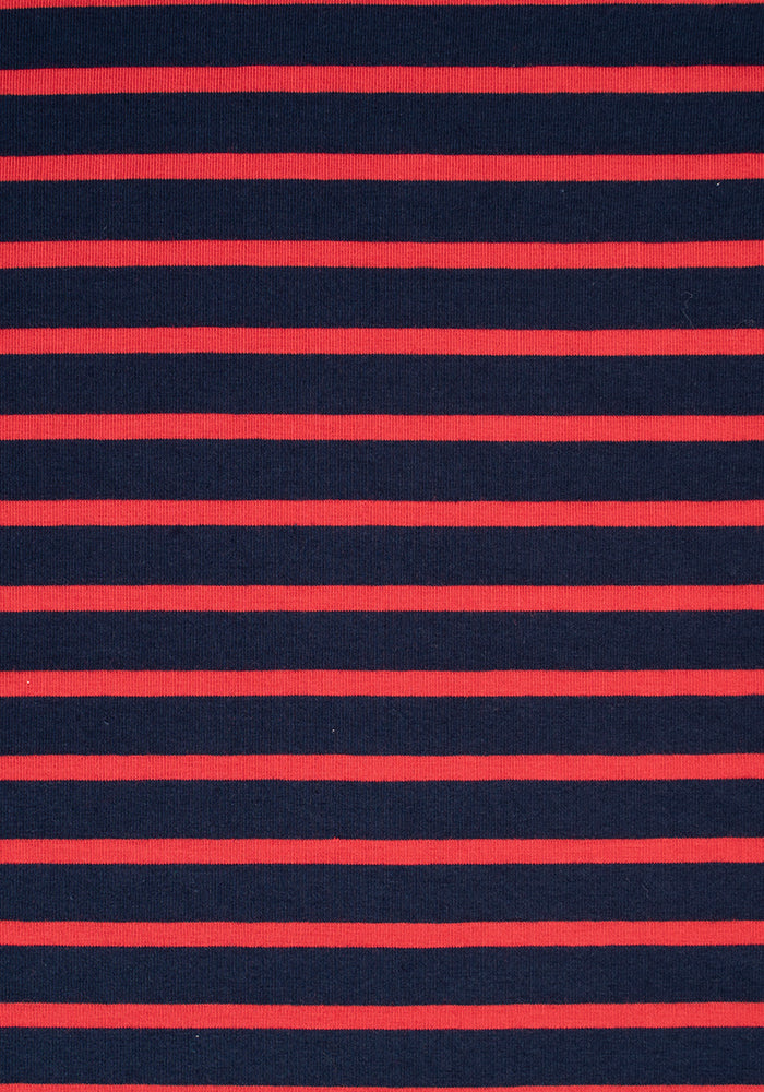 Josephine Navy & Red Stripe Dress