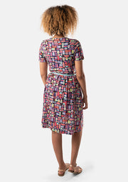 Katana Patterned Food Print Dress