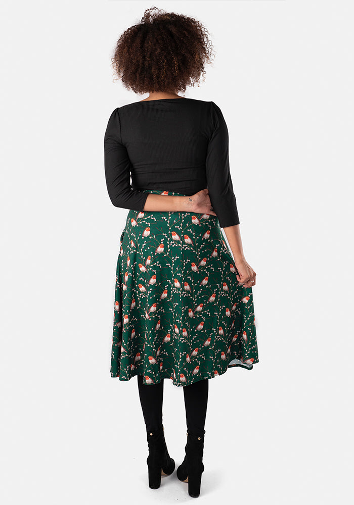 Black Wrap Top 3/4 Sleeve
