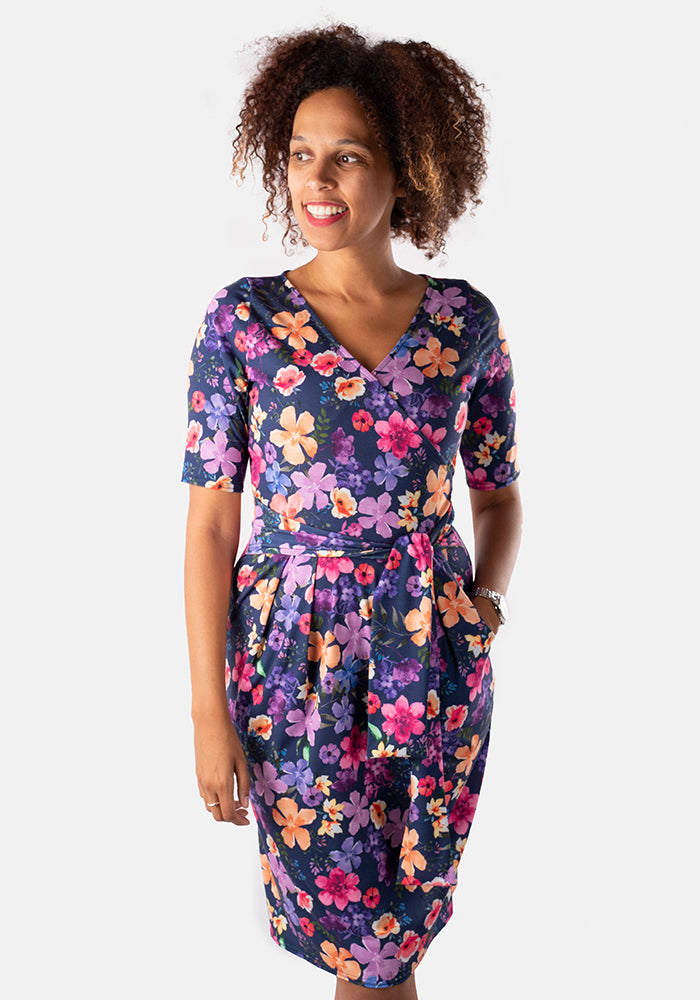 Kendra Watercolour Floral Print Dress