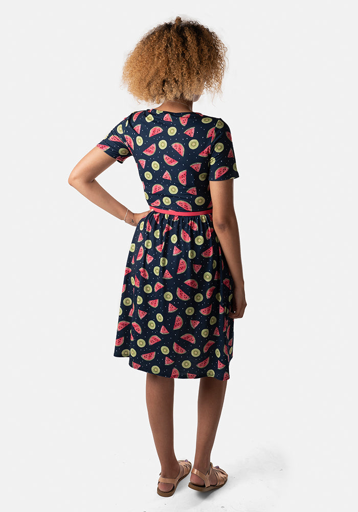 Kiki Melon & Kiwi Print Dress