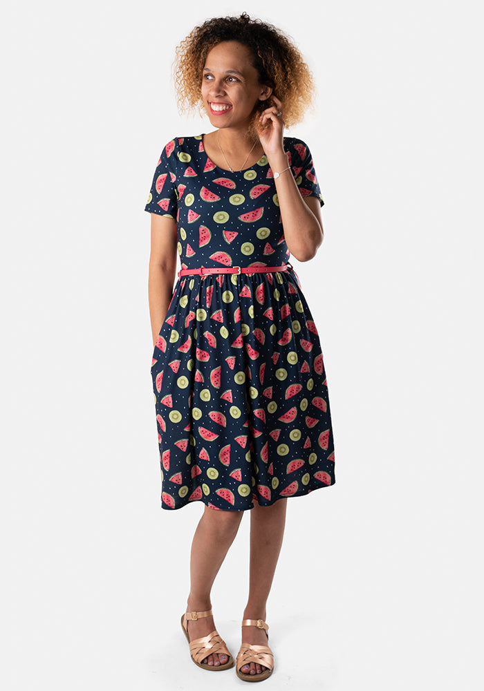 Kiki Melon & Kiwi Print Dress