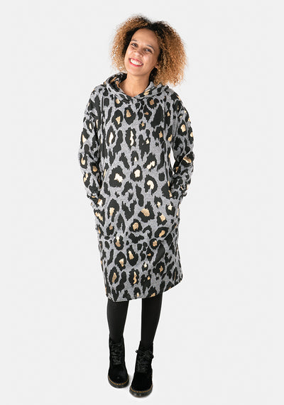 Kimmy Oversized Hooded Loungewear Dress