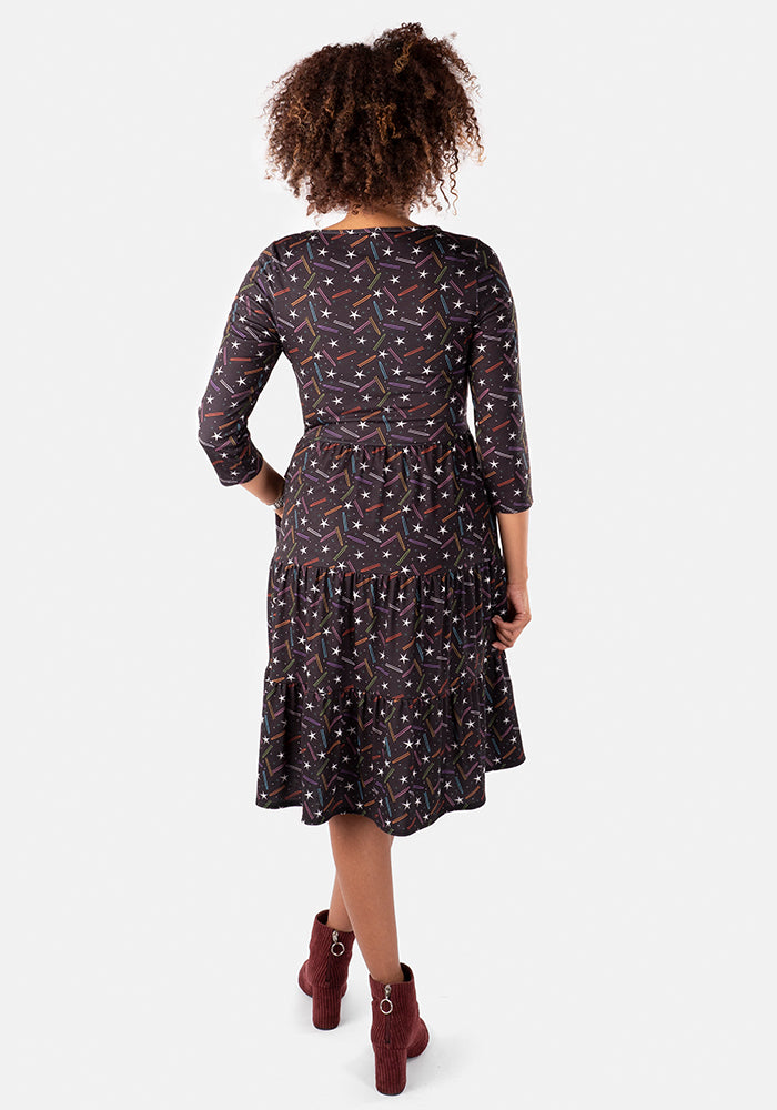 Kirika Bobby Pins Print Dress