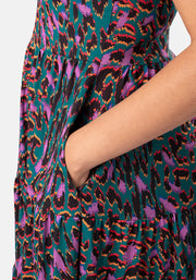 Kristen Layered Animal Print Dress