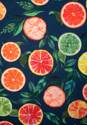 Kyla Oranges, Lemons & Lime Print Maxi Dress